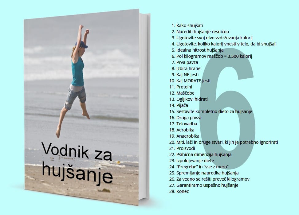 Najboljši vodnik za hujšanje – pol kilograma maščobe = 3500 kalorij