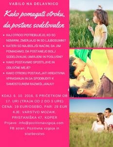 Otrokov notranji svet – vabilo na delavnico
