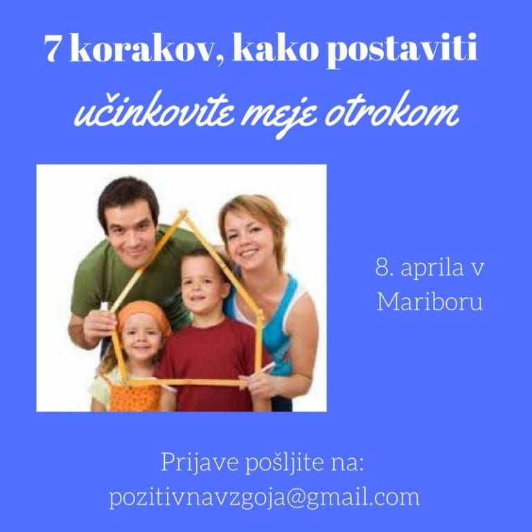 Delavnica: 7 korakov, kako postaviti učinkovite meje otrokom