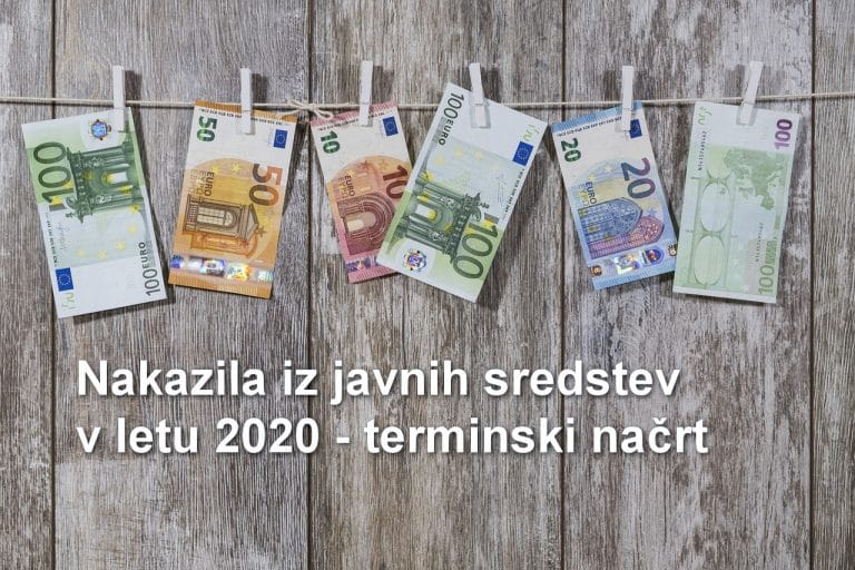 Nakazila iz javnih sredstev 2020