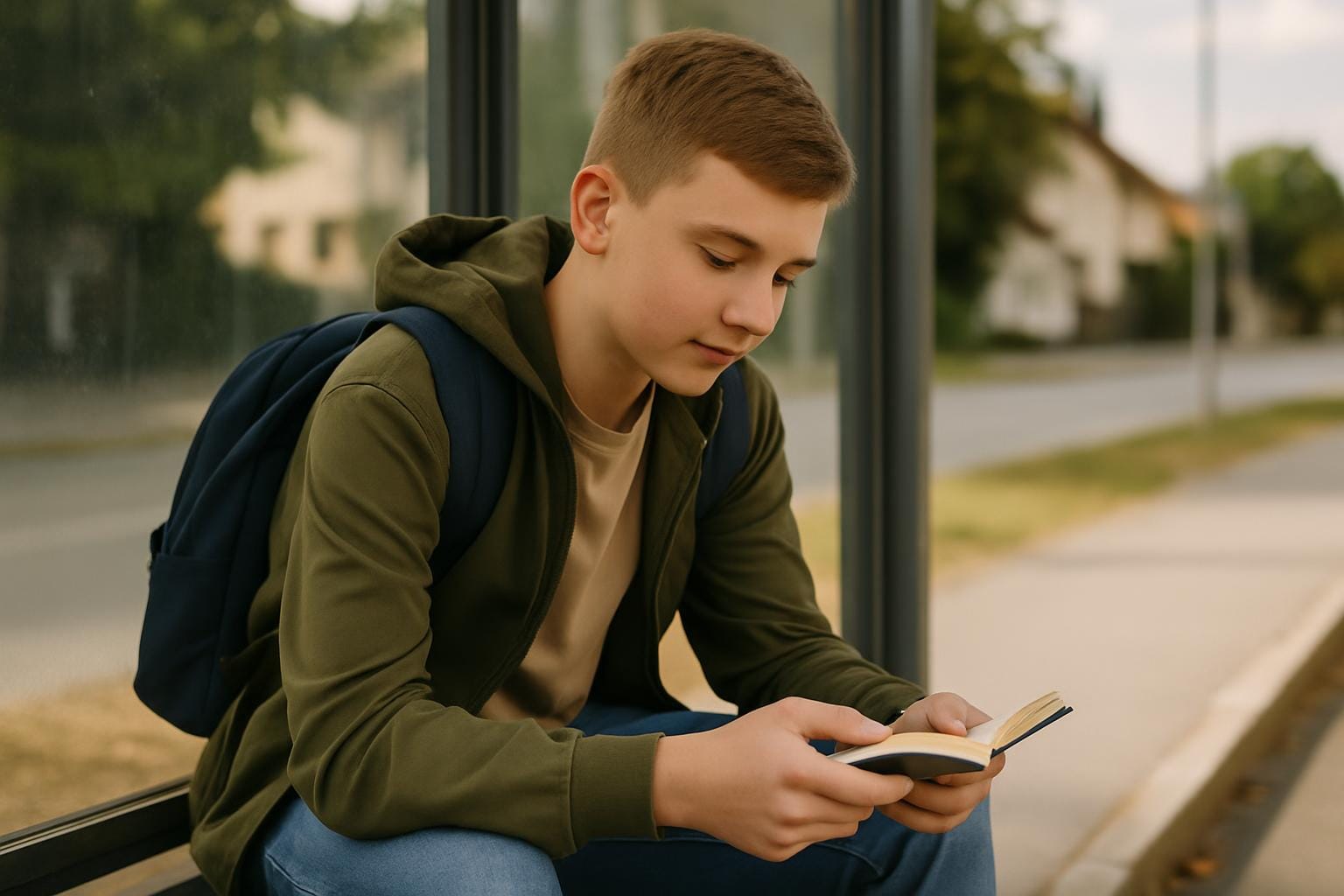 Najstnik med 13. in 17. letom v sproščenem življenjskem trenutku